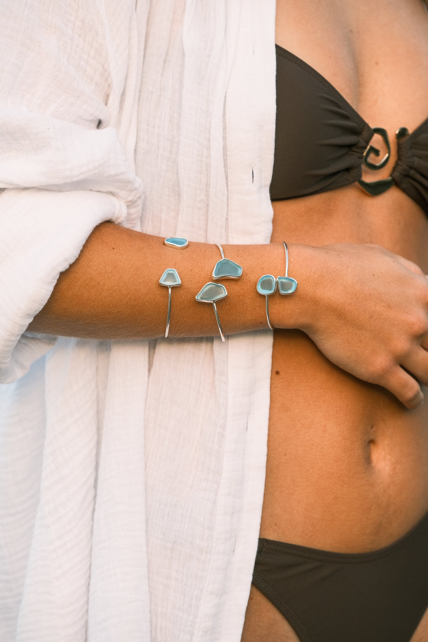 Drift Cuff- Aqua