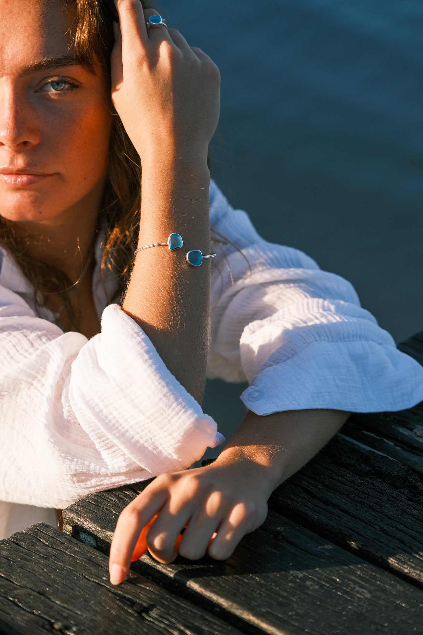 Drift Cuff- Aqua