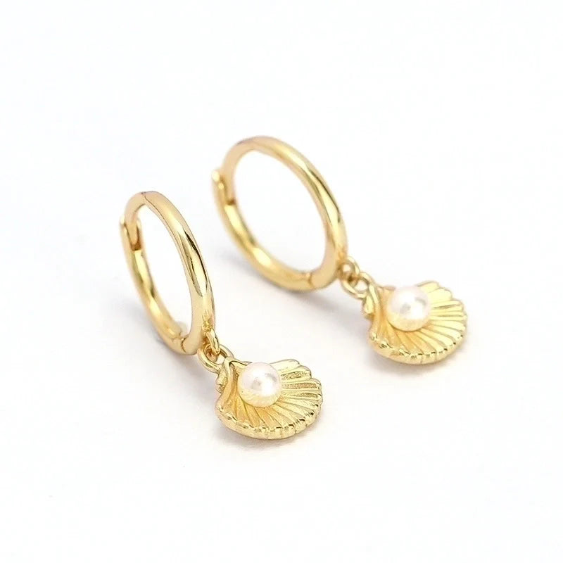 Shell Hoop Earrings