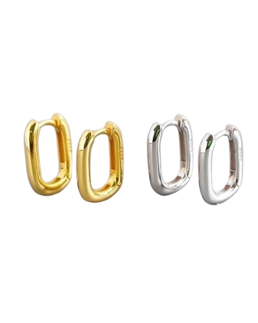 Classic Square Hoop Earrings