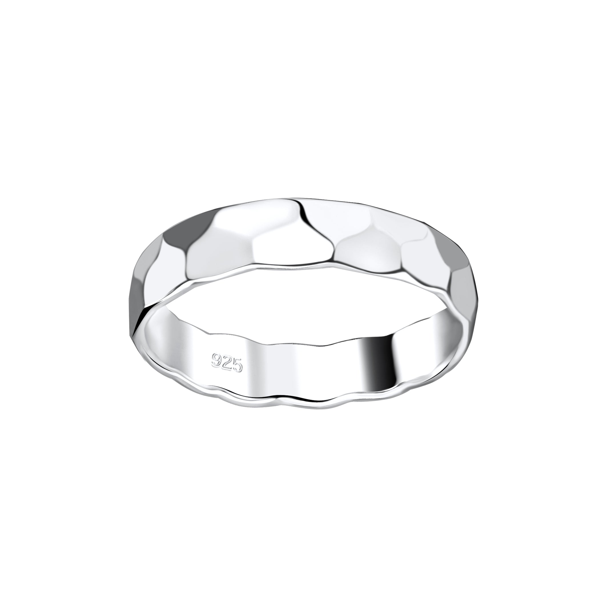 Tide Hammered Ring 4.5mm