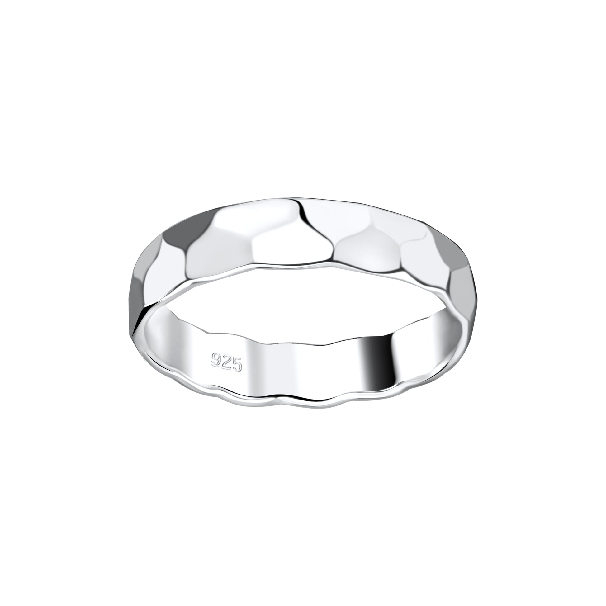 Tide Hammered Ring 4.5mm