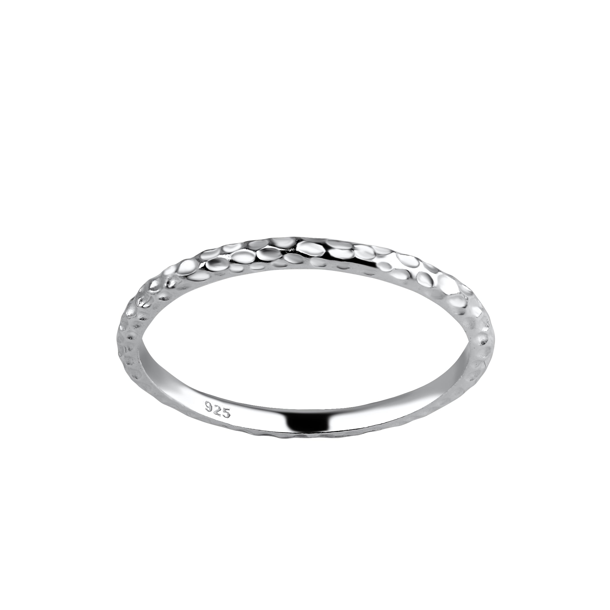 Ripple Hammered Ring