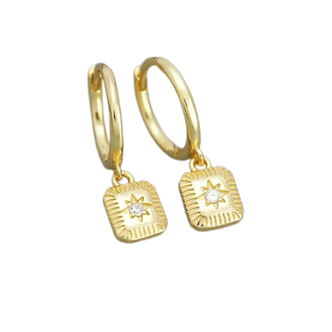 Twilight Hoop Earrings Gold