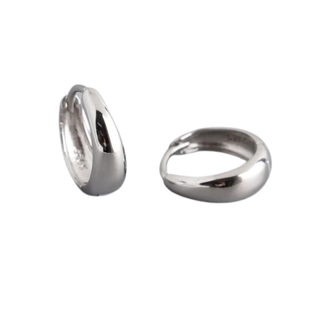 Mini Hoops 8mm Earrings Silver