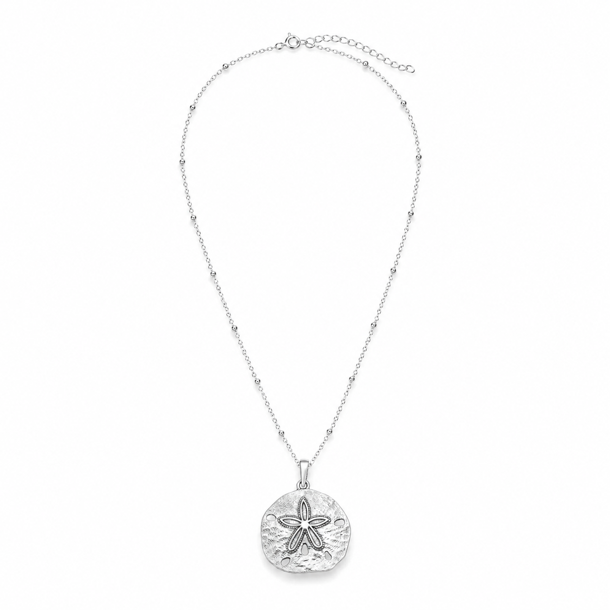 Silver Sand Dollar Necklace