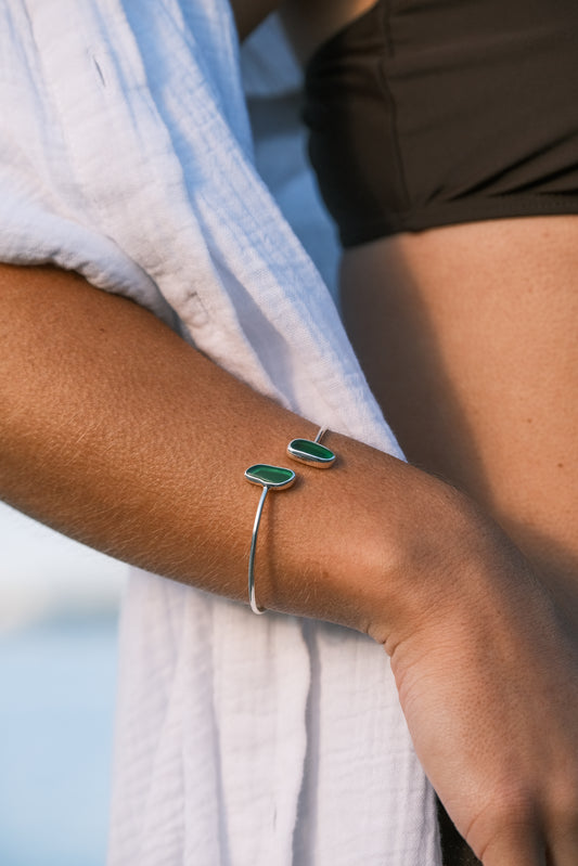 Drift Cuff- Emerald