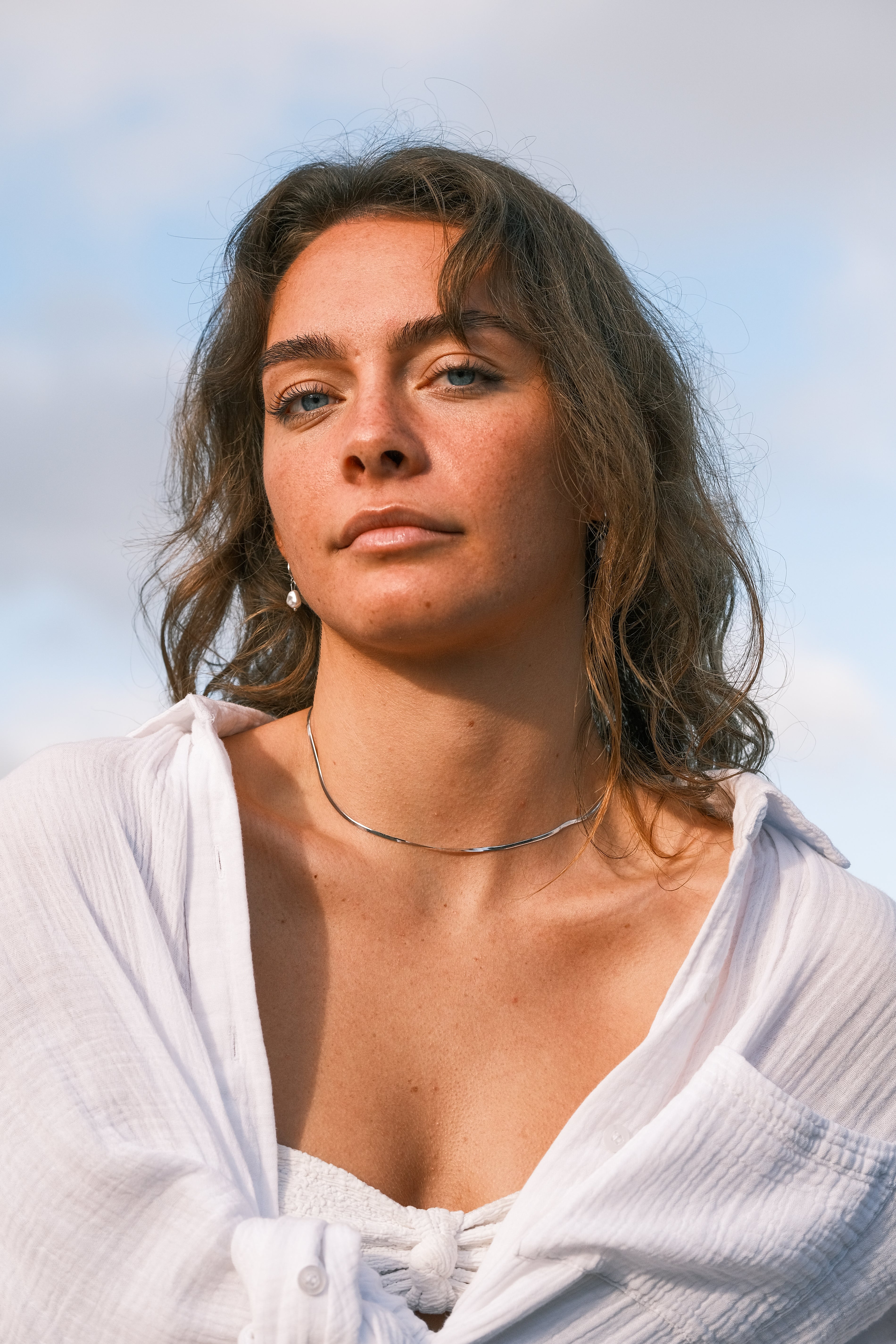 Sol Herringbone Choker Necklace