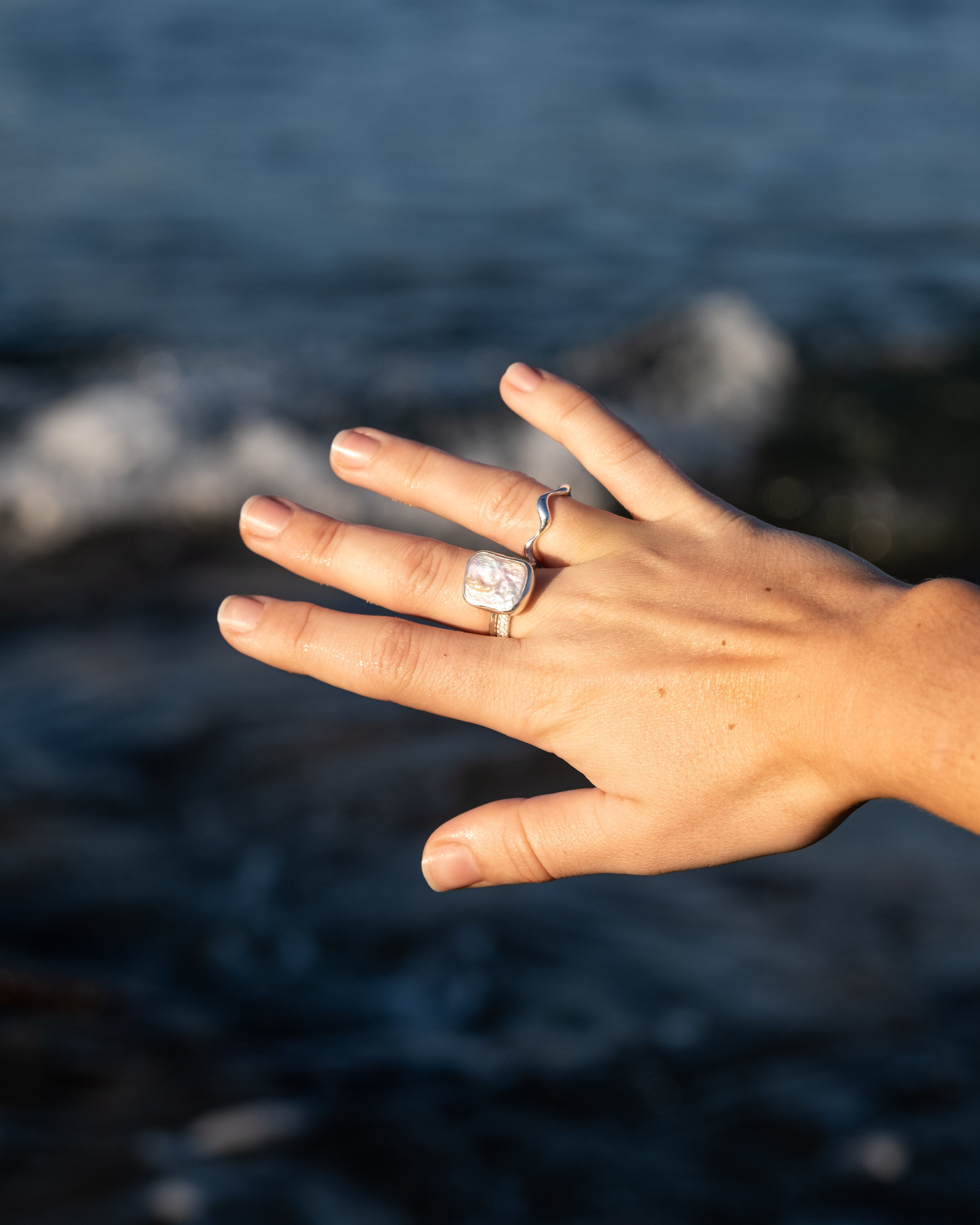 Eden Square Pearl Ring