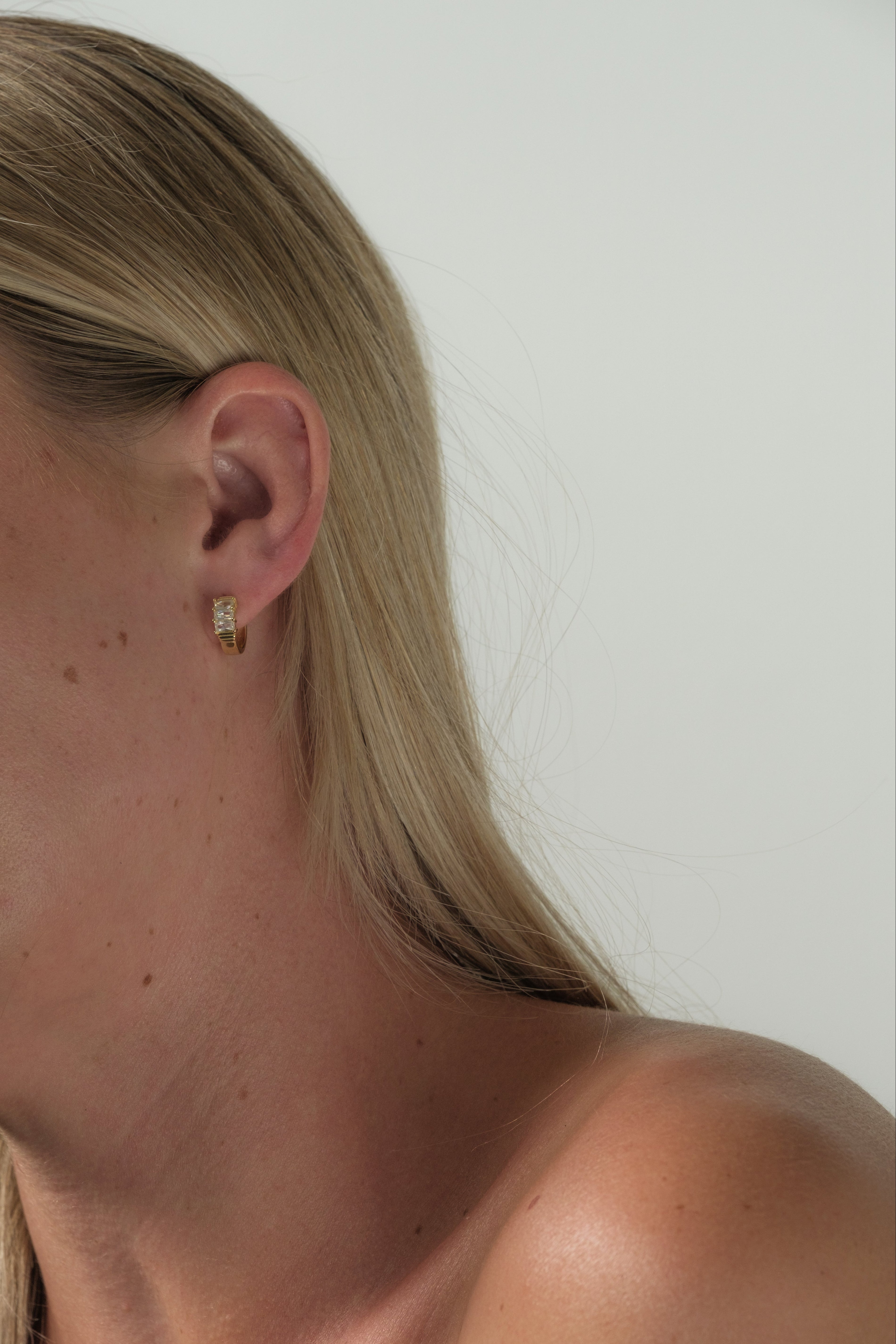 Crystal Tide Hoop Earrings Earrings