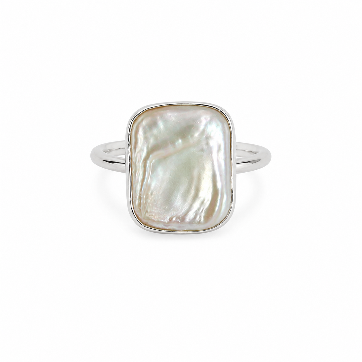 Mystery Bay Square Pearl Ring