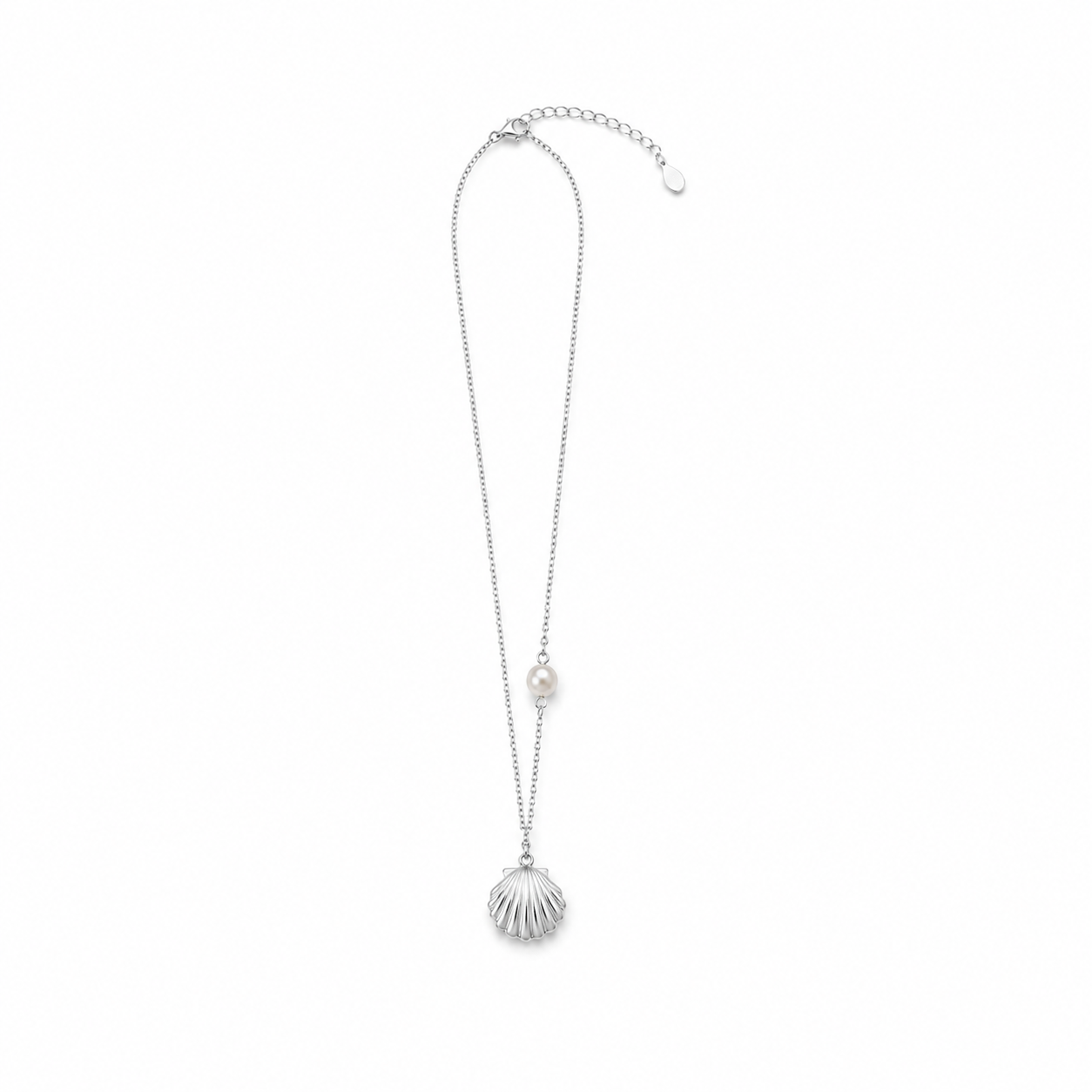 Cove Pearl Necklace Silver