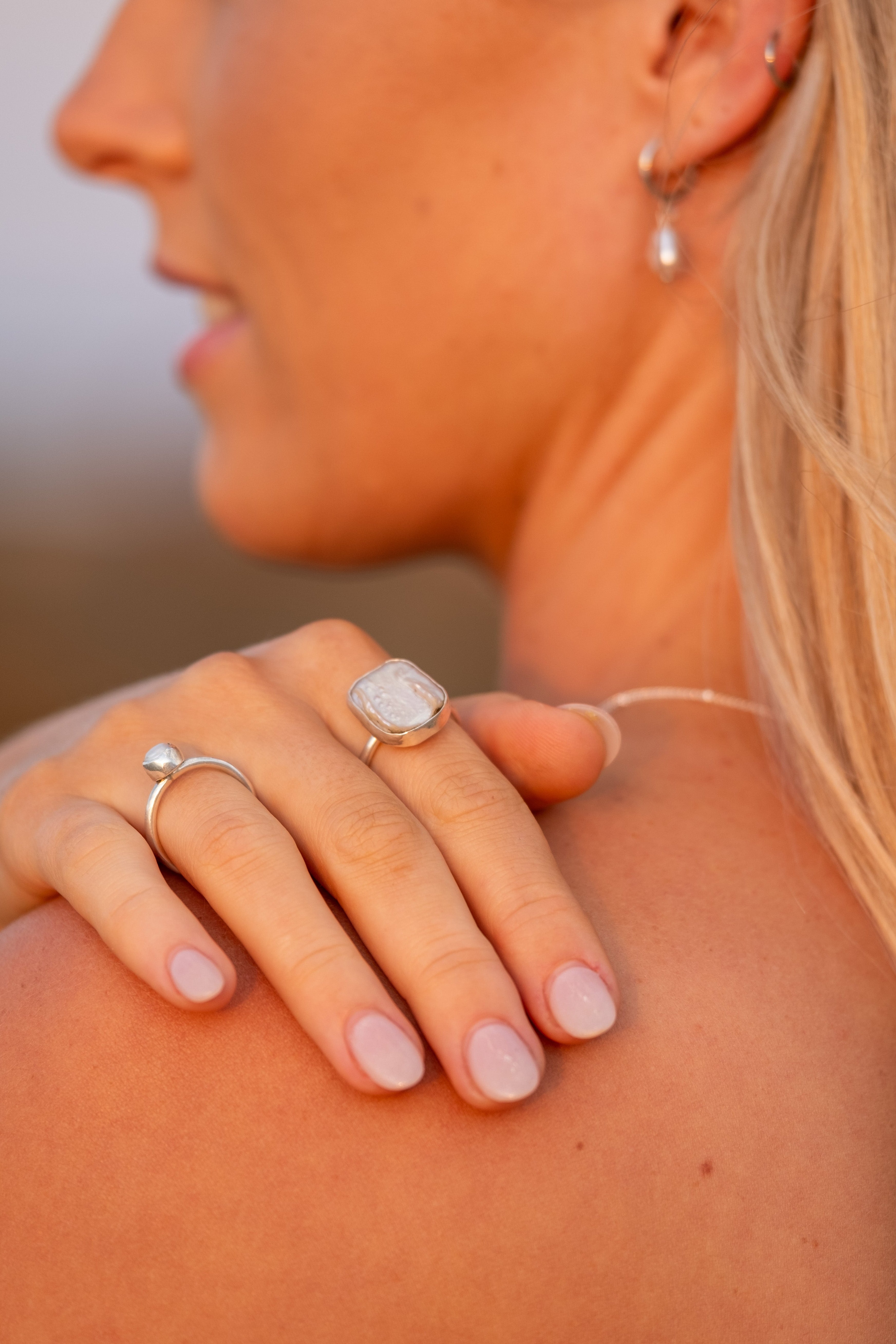 Eden Square Pearl Ring