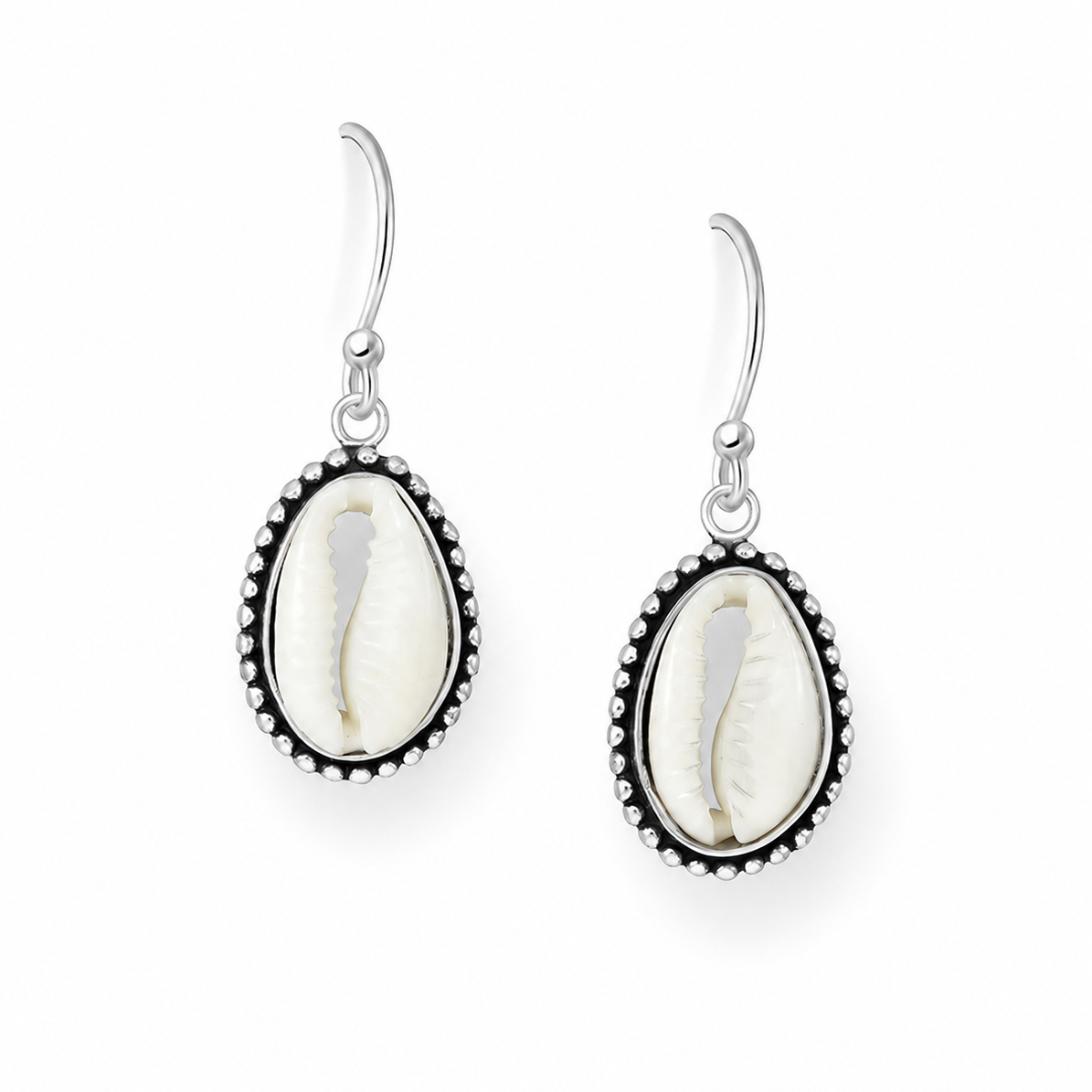 Cowrie Shell Beaded Earrings