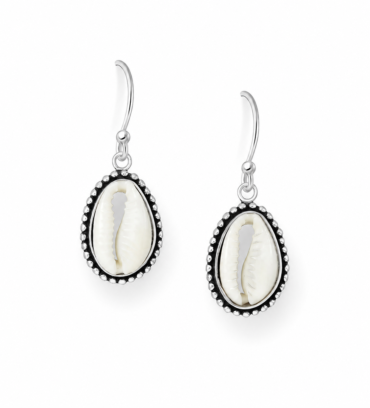 Cowrie Shell Beaded Earrings